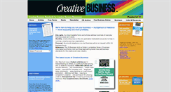 Desktop Screenshot of creativebusiness.com